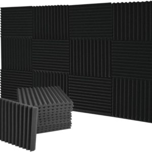 Wingogh 24 Pack Acoustic Panels Acoustic Foam 1x12x12 (12 Pack)