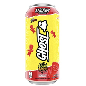 Ghost Energy Ready to Drink 16 Oz Sour Patch Kids Redberry 4 Cans