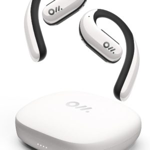 Oladance OWS Pro Open Ear Bluetooth Headphones w/ Multipoint Connection Sound White