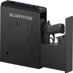 GLORYFIRE Gun Safe Biometric Pistol Safe Lock Box