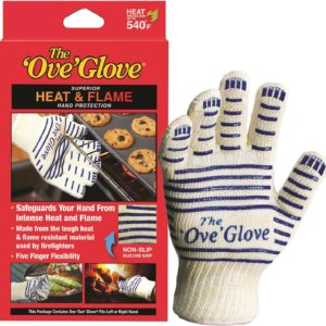 Ove Glove Hot Surface Handler Oven Mitt Glove Heat & Flame (2 Gloves)